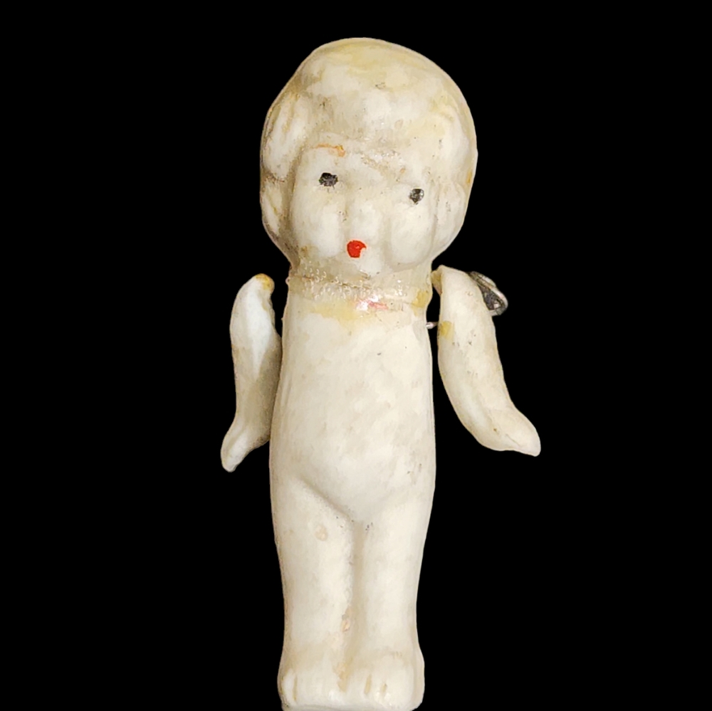 Antique 2-in bisque swivel arm doll